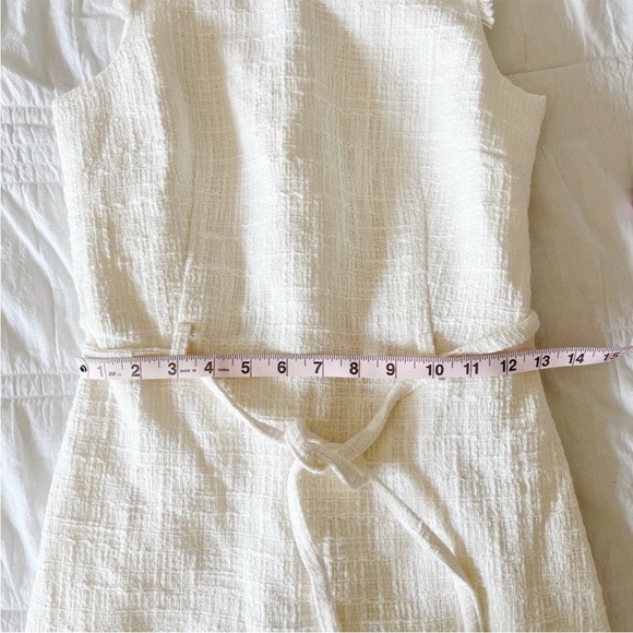 NWT J.CREW White Tweed Shift Dress Size 4 - Picture 8 of 10